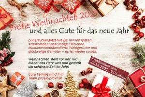 Read more about the article Weihnachtsurlaub 2021 – alles Gute für 2022